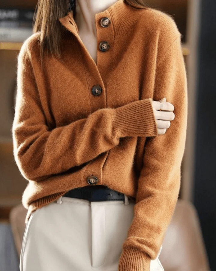 Stéphanie | Retro Stil Kaschmir Cardigan