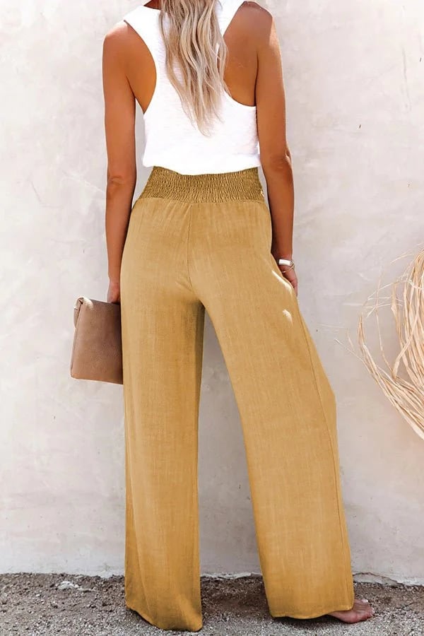 Riana - Hochtaillierte Relaxed Hose