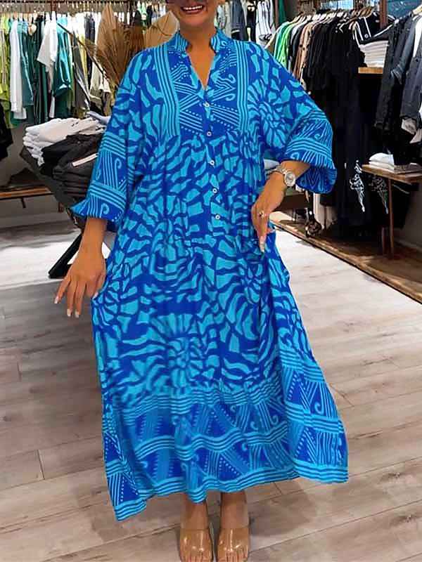 Carmilla - Vibrante Bedruckte Kleid