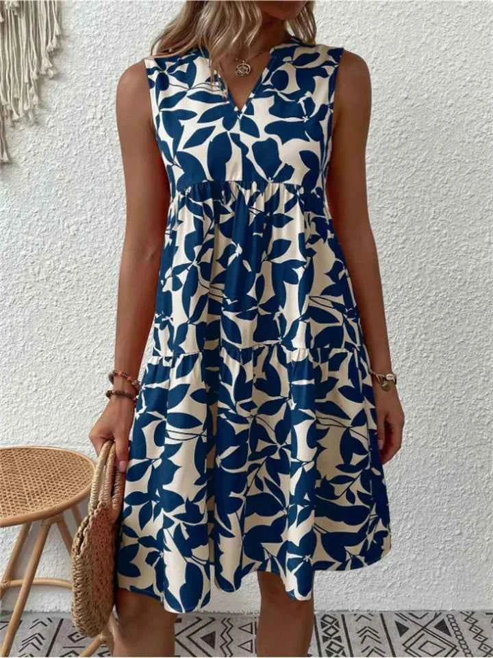 TASHA | MIDI KLEID FLIEssENDE BLÜTE