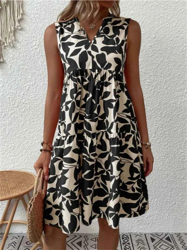 TASHA | MIDI KLEID FLIEssENDE BLÜTE