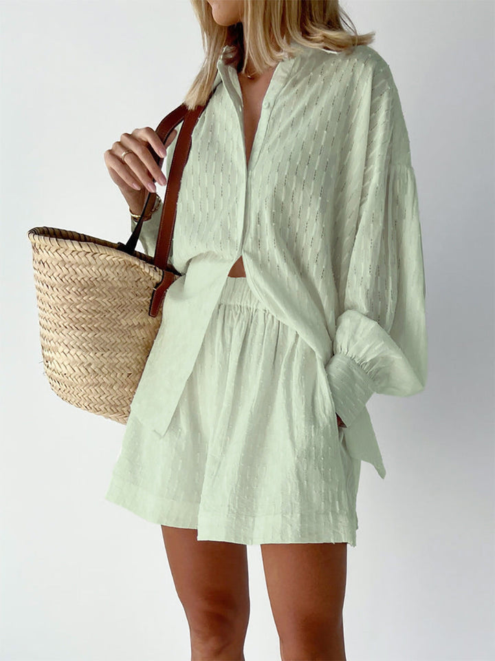 Elizabeth - Set aus Bluse und Leichten Shorts