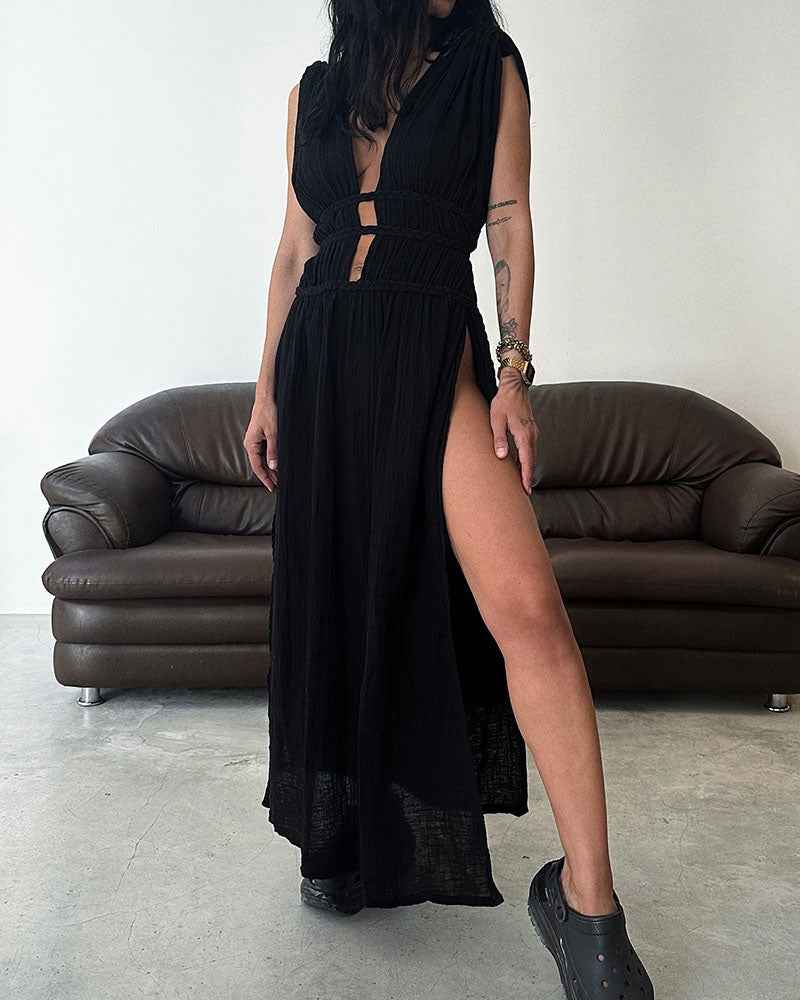 Zolla - Textur Kleid mit Schlitz