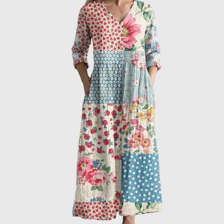 Säule | Maxi Kleid Elegante Bewegung