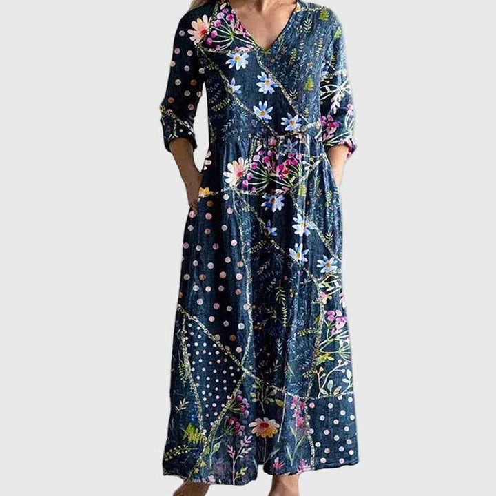 Säule | Maxi Kleid Elegante Bewegung