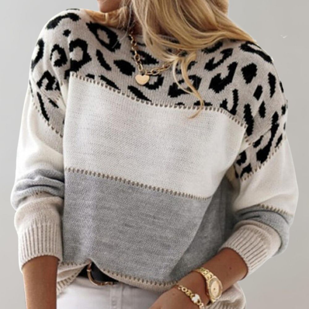Diane | Pullover und Strick mit Leopardenakzenten