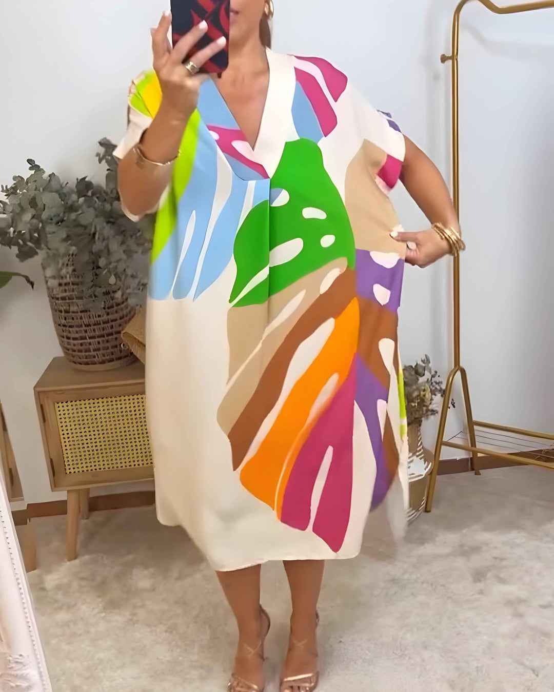 Rianna - Kleid mit Abstract Print