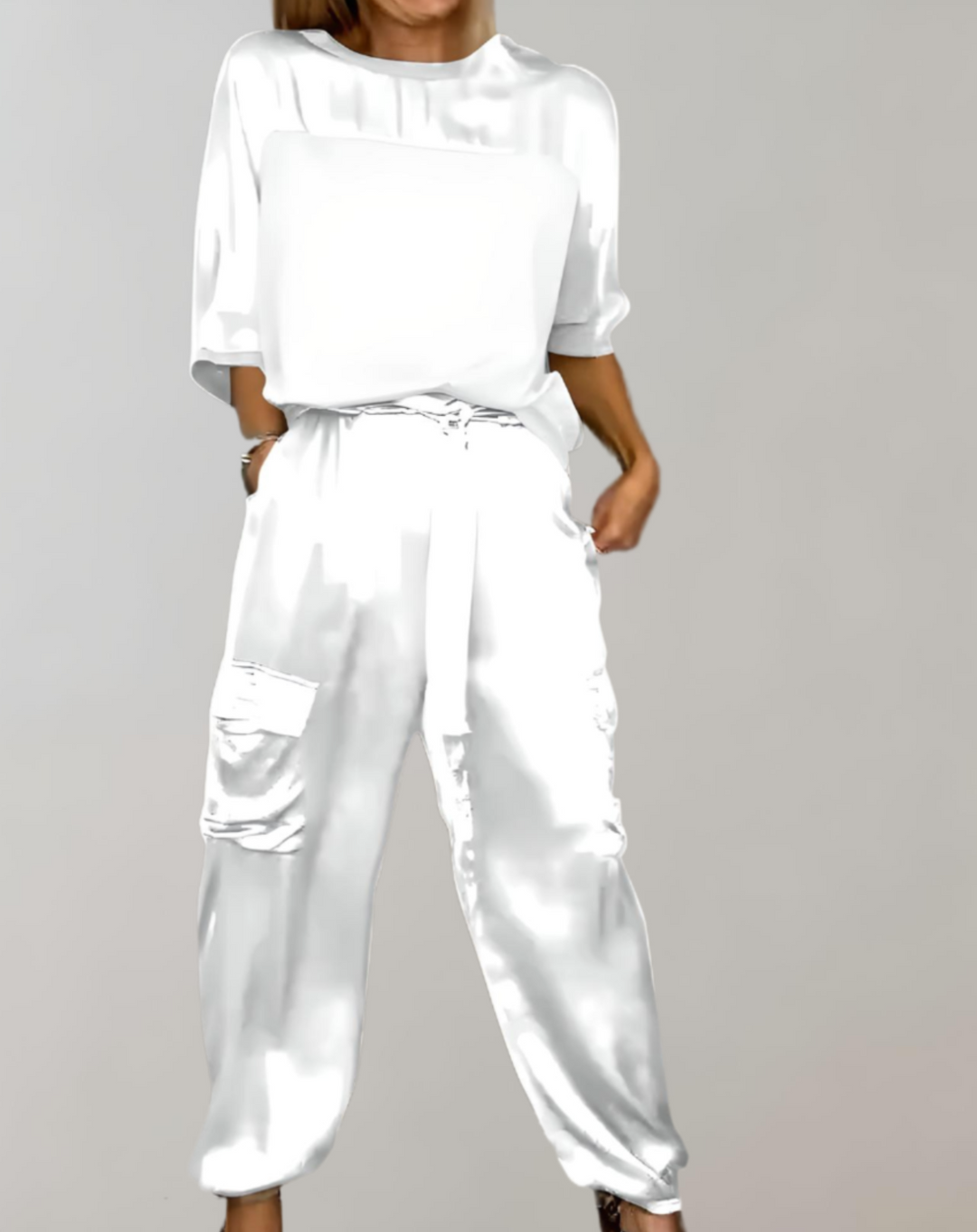 Finley - Lounge Cargo Set Seide