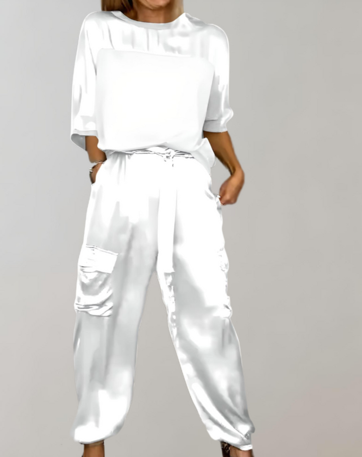 Finley - Lounge Cargo Set Seide
