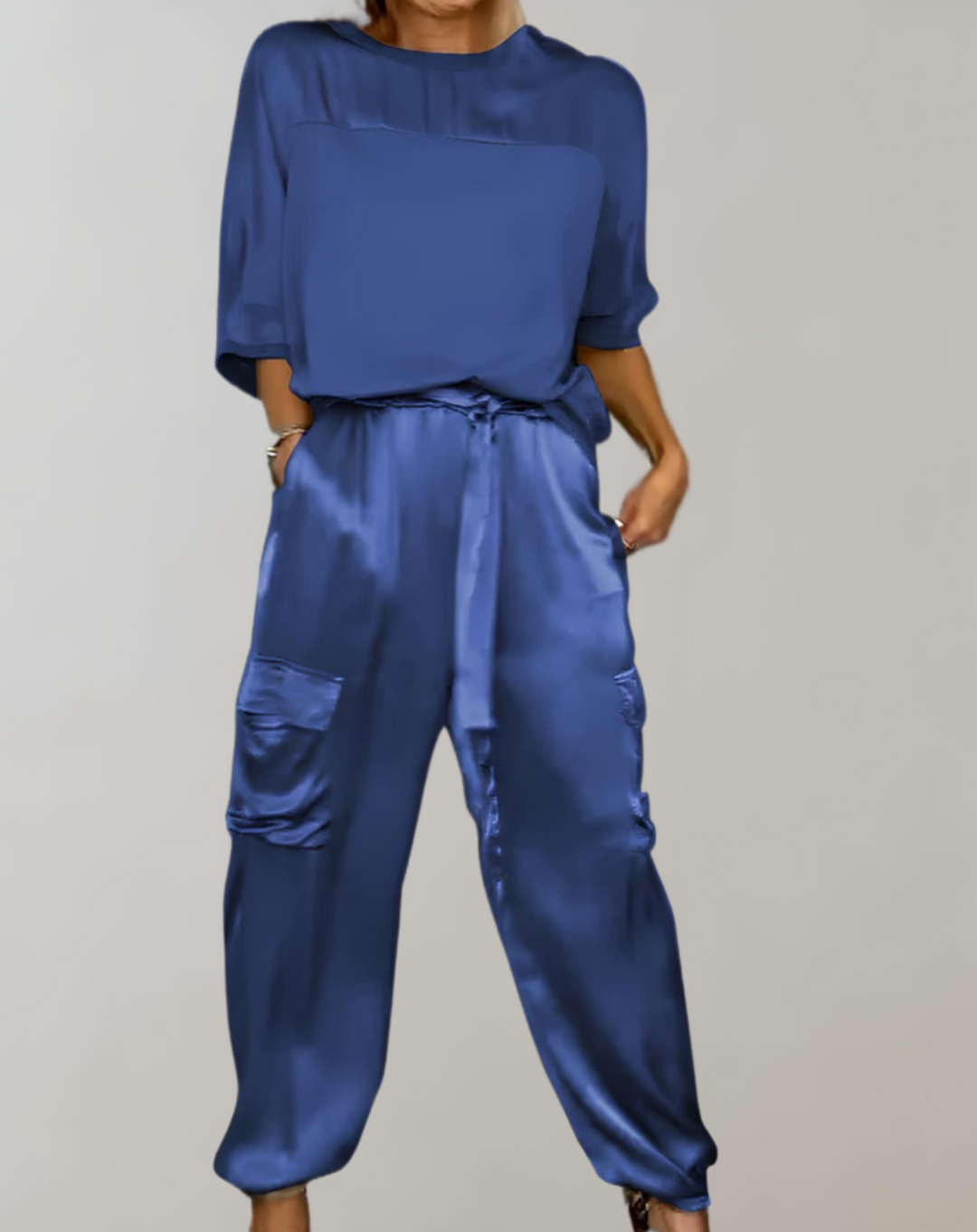 Finley - Lounge Cargo Set Seide