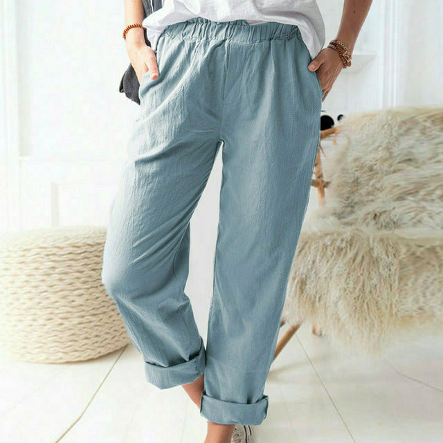 Neria - Hose mit Weicher Struktur