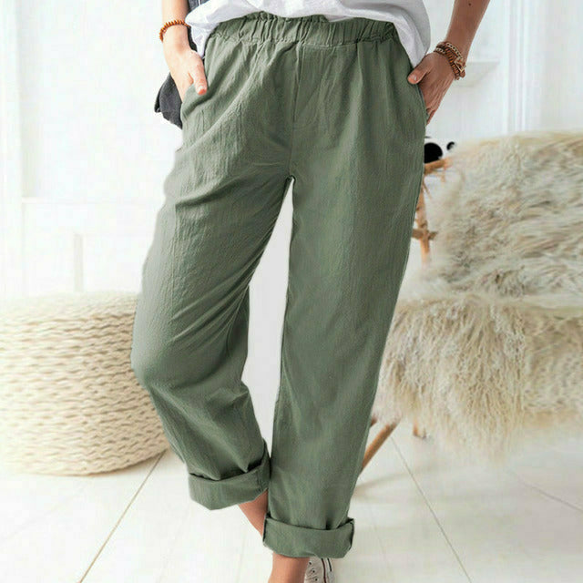 Neria - Hose mit Weicher Struktur