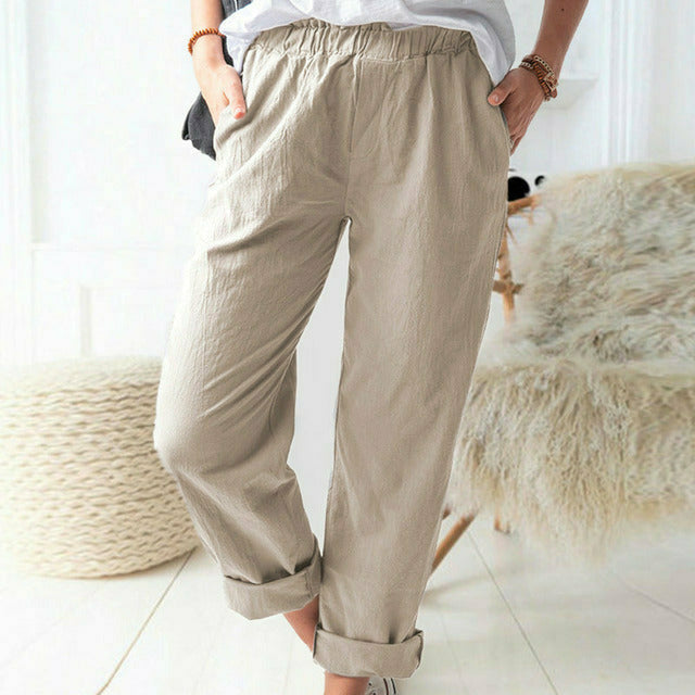 Neria - Hose mit Weicher Struktur