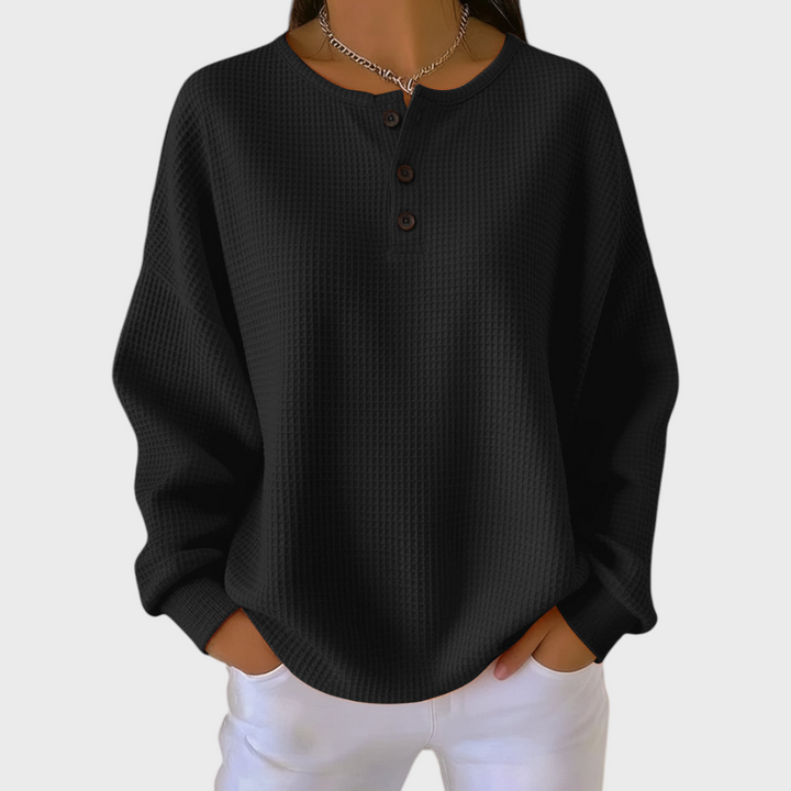 Louise | Pullover aus weichem gewaffelten Strick