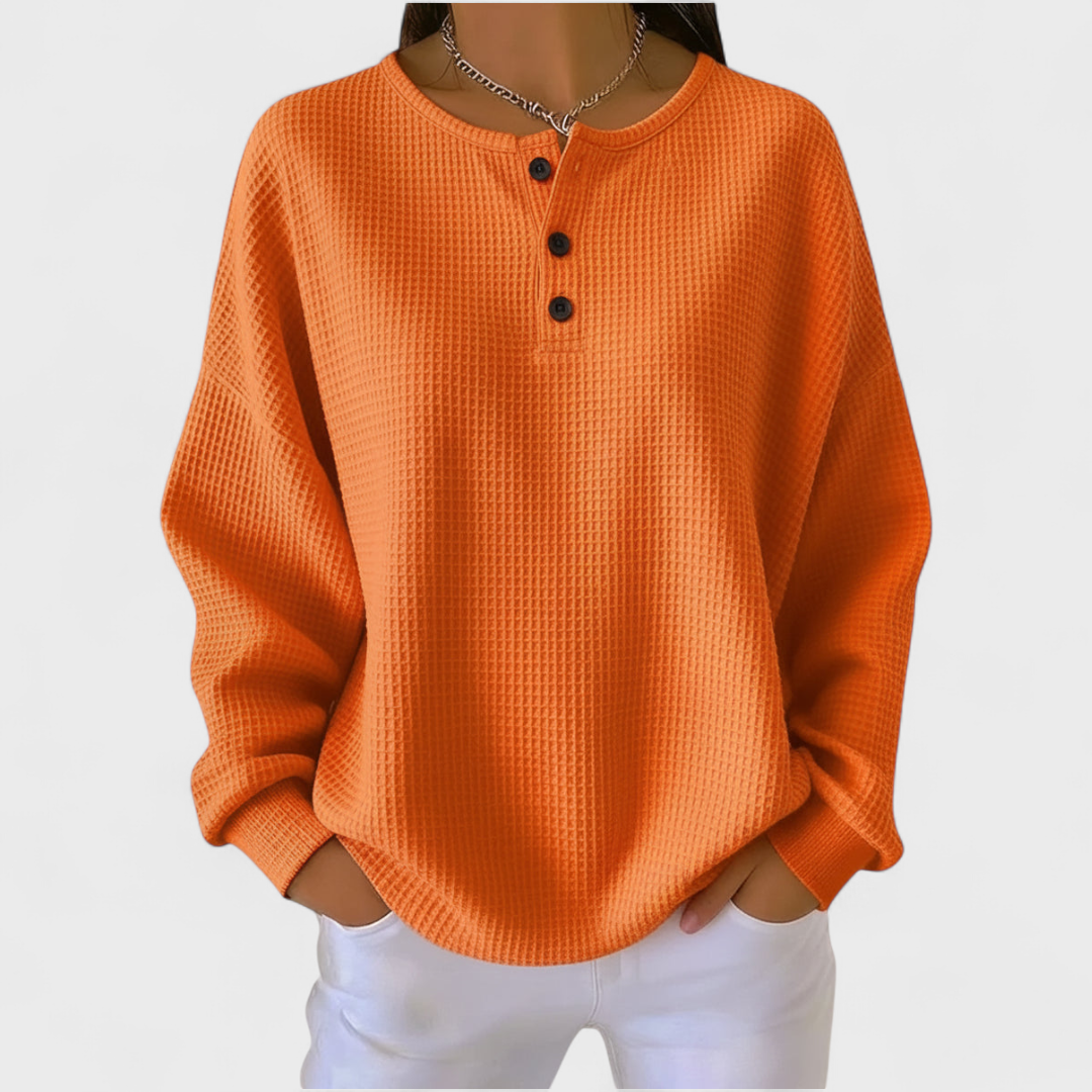 Louise | Pullover aus weichem gewaffelten Strick