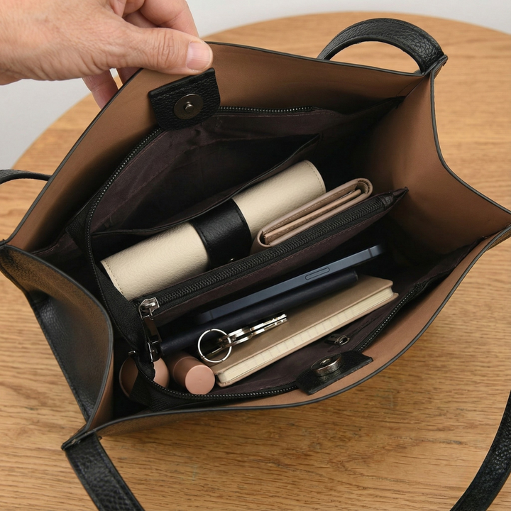 Elena™ | Elegante Leder-Schultertasche