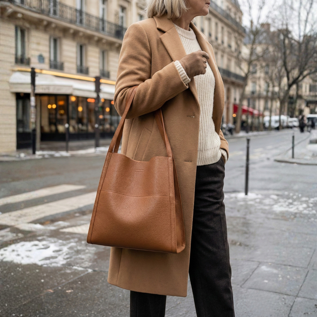 Elena™ | Elegante Leder-Schultertasche