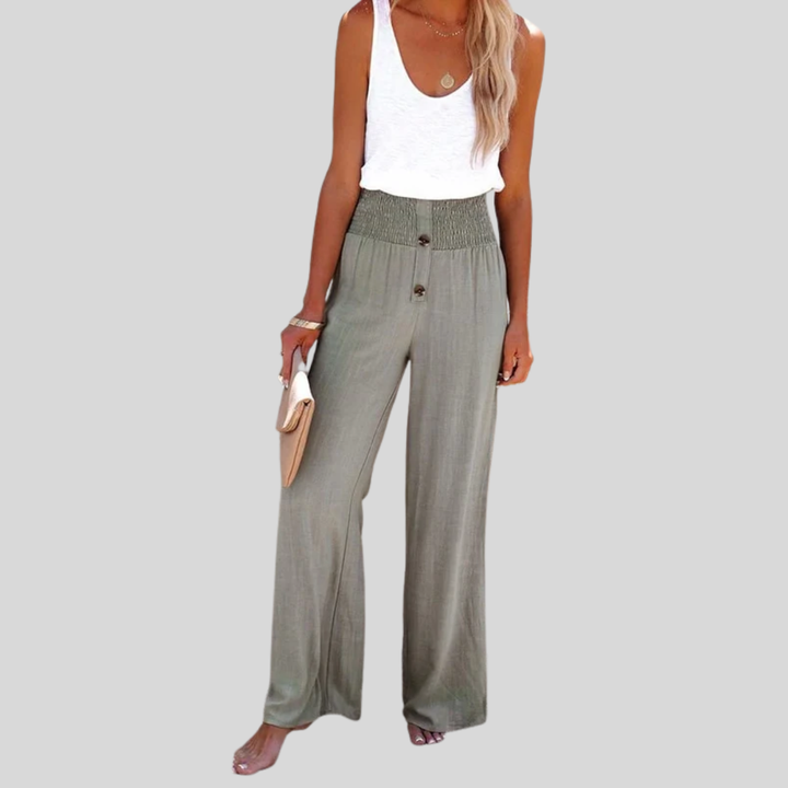 Riana - Hochtaillierte Relaxed Hose
