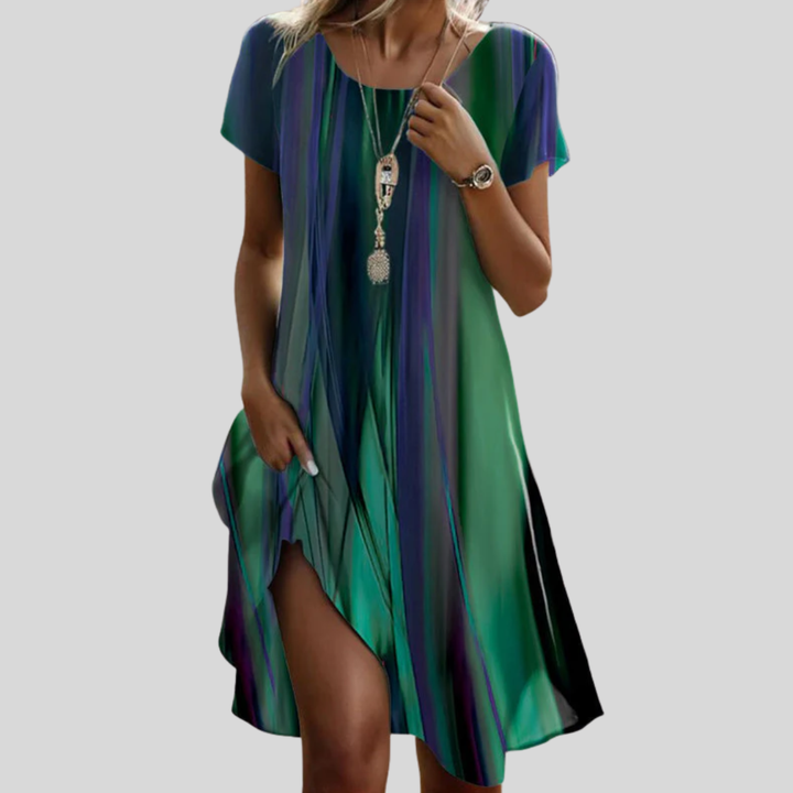 Genna - Gradient Boho Freizeitkleid