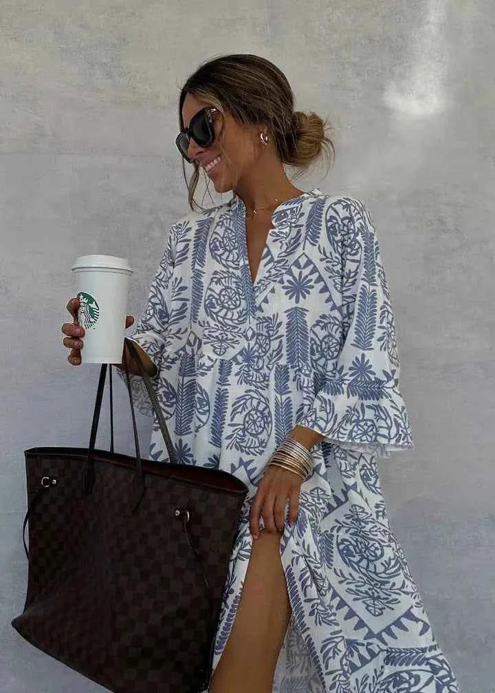 Fiorelia - Boho Casual Tunika Kleid