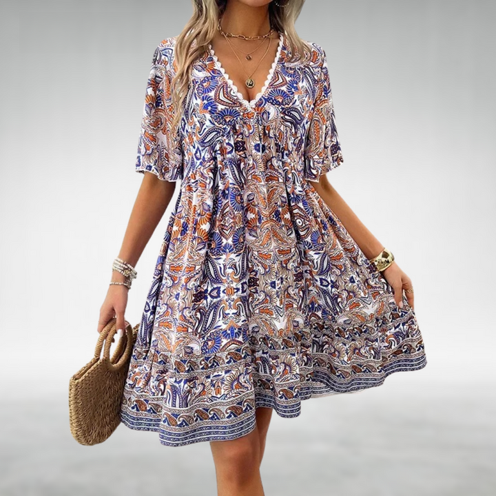 Quinley - Swing Boho Kleid