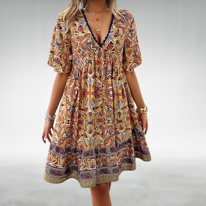 Quinley - Swing Boho Kleid
