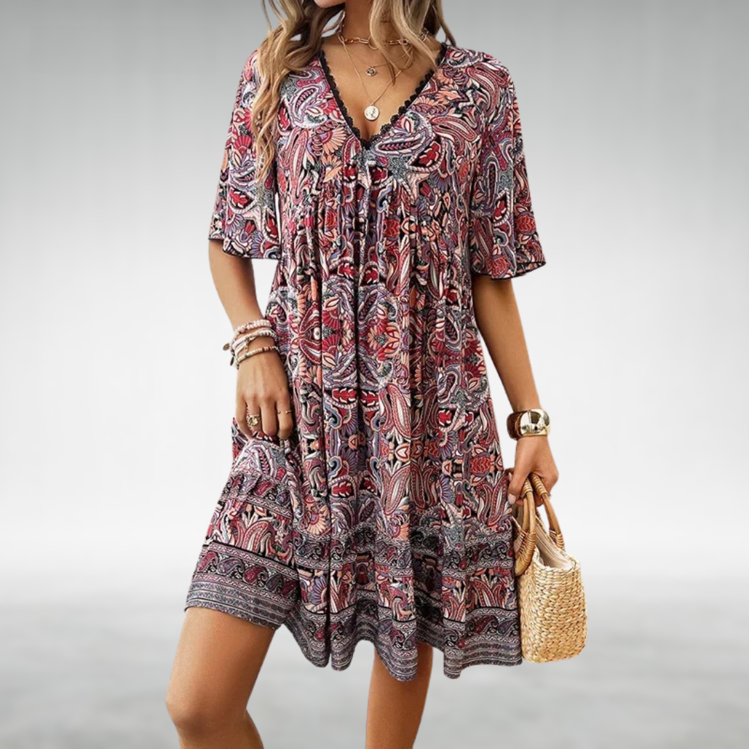 Quinley - Swing Boho Kleid