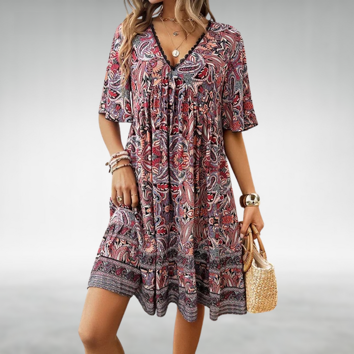 Quinley - Swing Boho Kleid