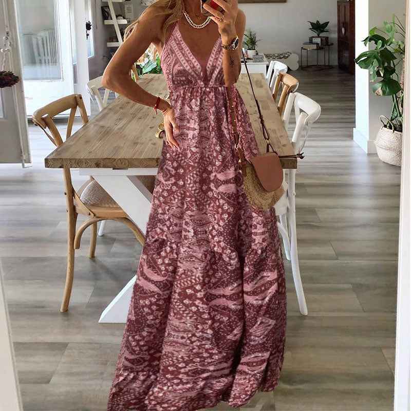 Gweneth - Ärmelloses Boho-Kleid