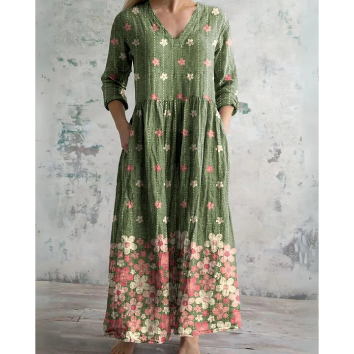 ELEANOR | MAXI KLEID VINTAGE BLUMEN