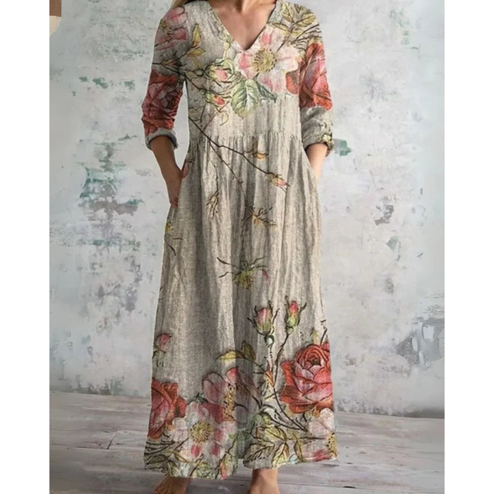 ELEANOR | MAXI KLEID VINTAGE BLUMEN