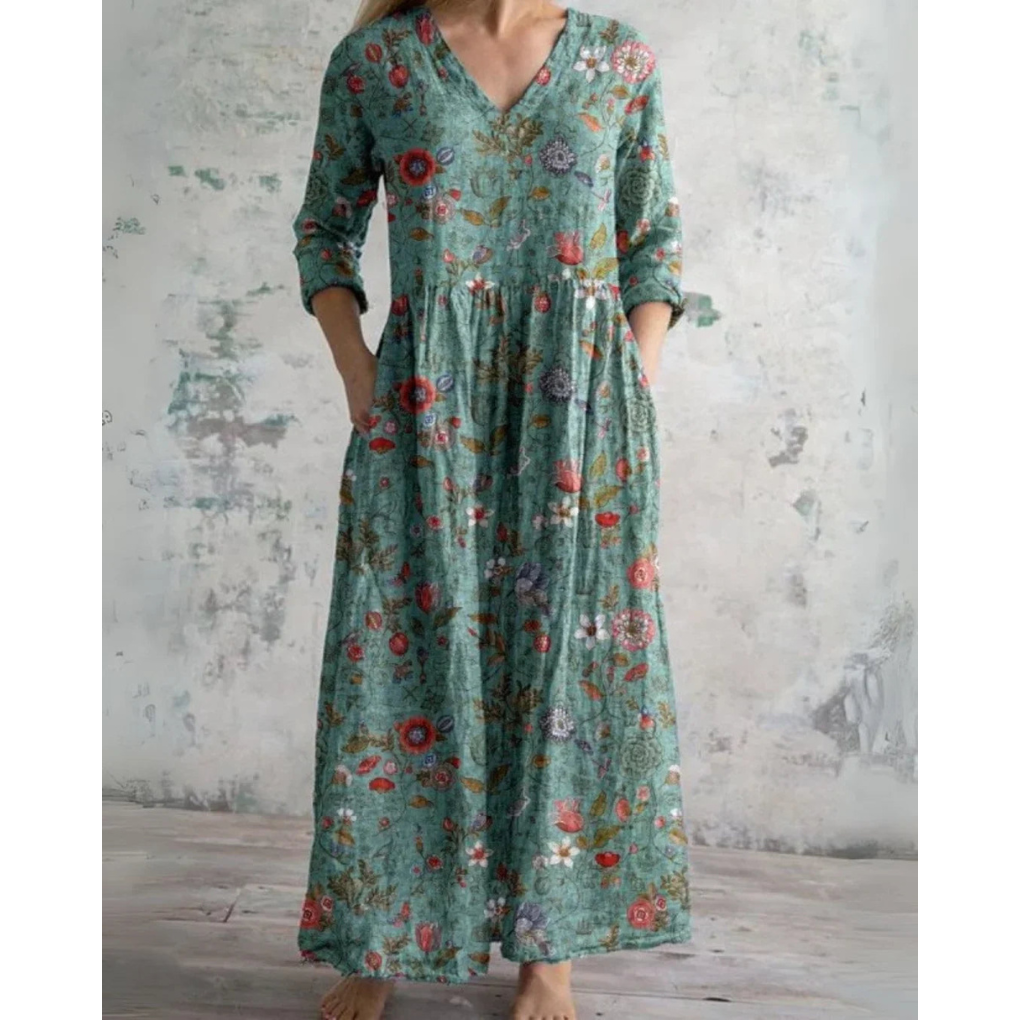 ELEANOR | MAXI KLEID VINTAGE BLUMEN
