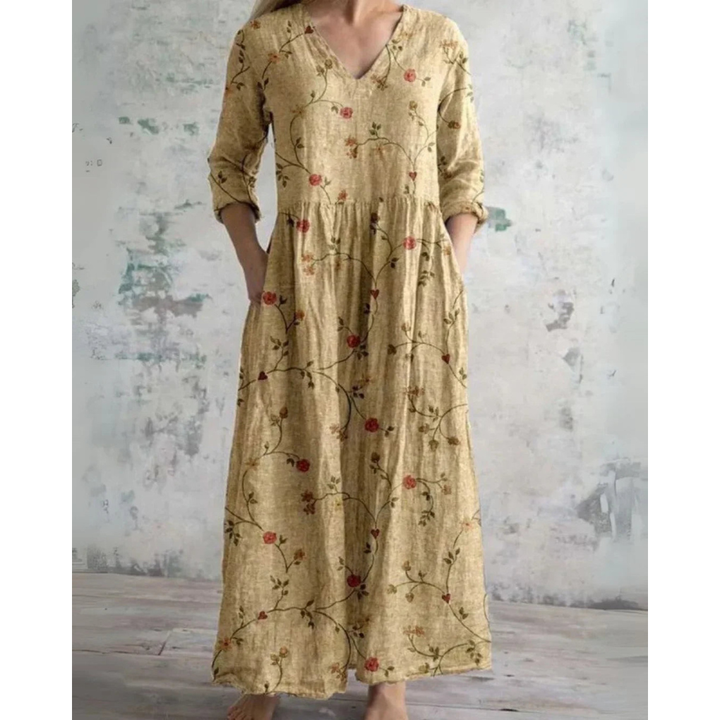 ELEANOR | MAXI KLEID VINTAGE BLUMEN