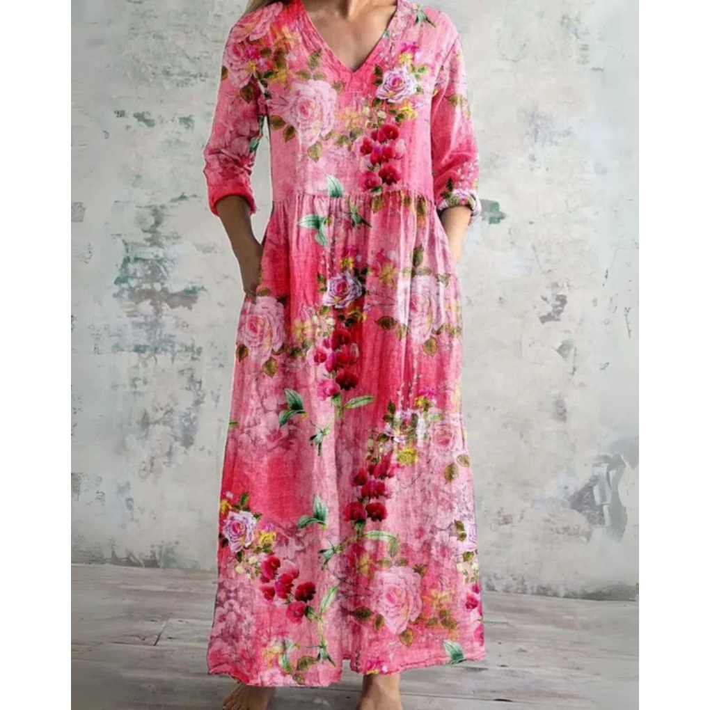 ELEANOR | MAXI KLEID VINTAGE BLUMEN