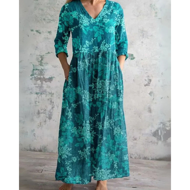 ELEANOR | MAXI KLEID VINTAGE BLUMEN