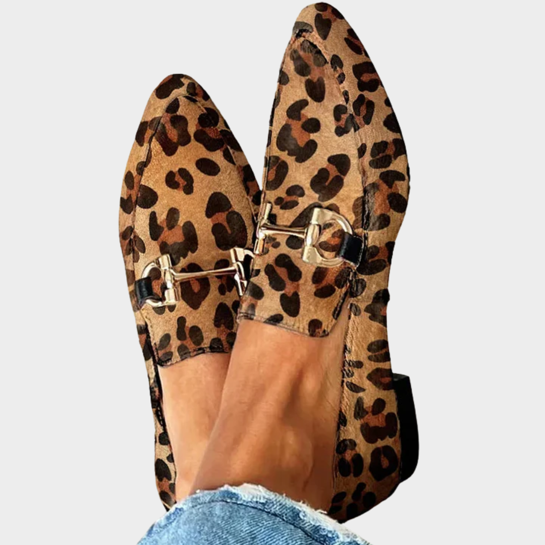 Gia - Elegante Leoparden Mokassins