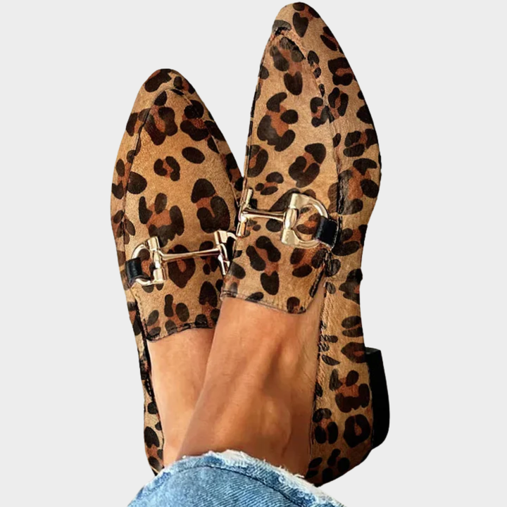 Gia - Elegante Leoparden Mokassins
