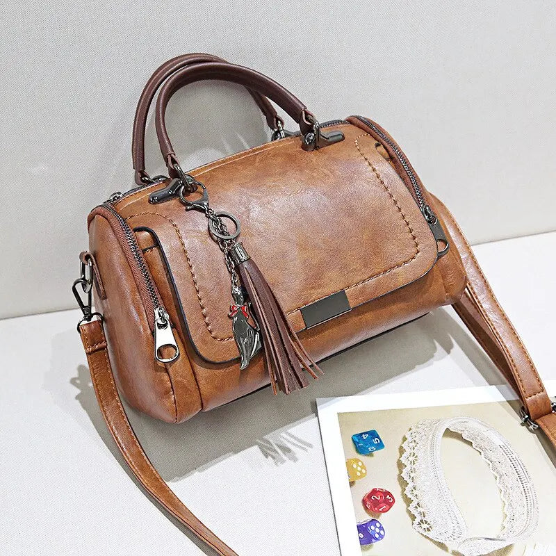 Julie™ | Textur Leder Tasche