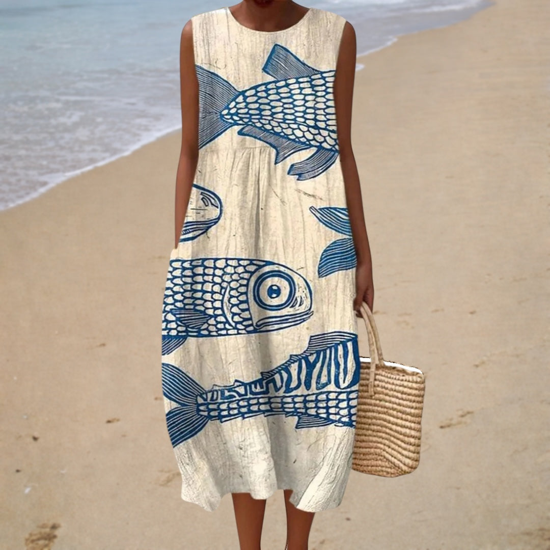 Bequeme Sommerkleid Ohne Ärmel