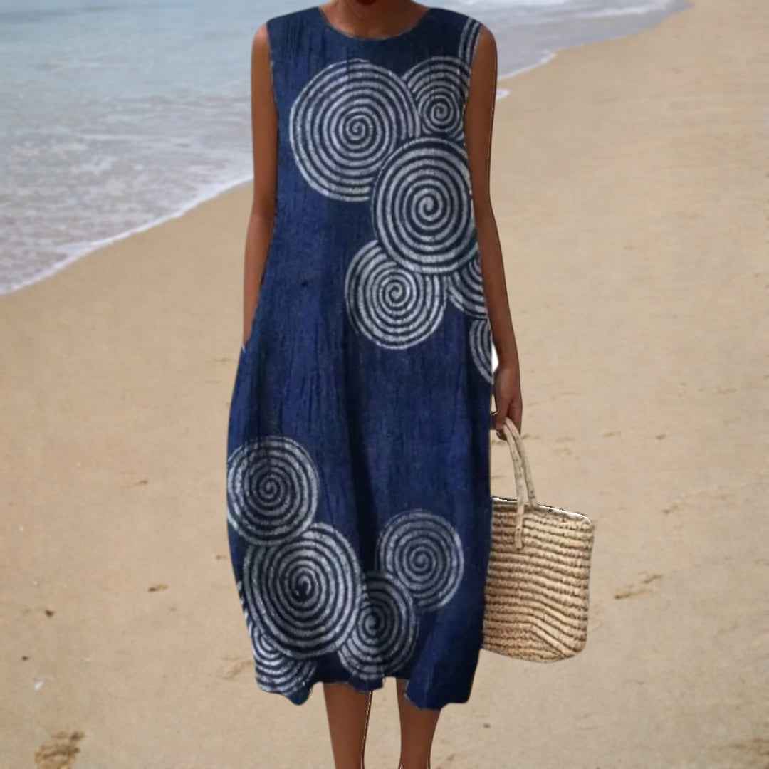 Bequeme Sommerkleid ohne Ärmel