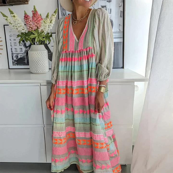 Jessenia - Boho Bequeme Kleid