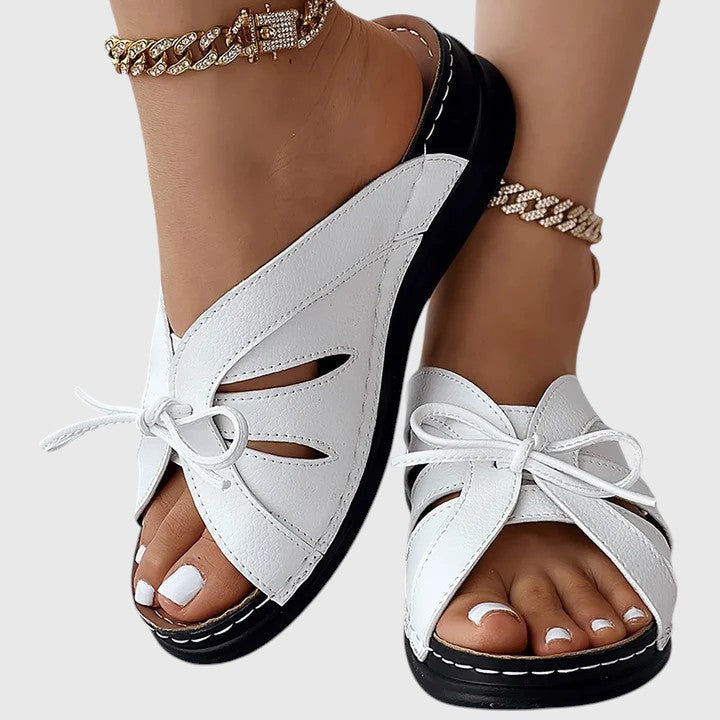 Darcy - Schicke Slipper Sandalen mit Schleife