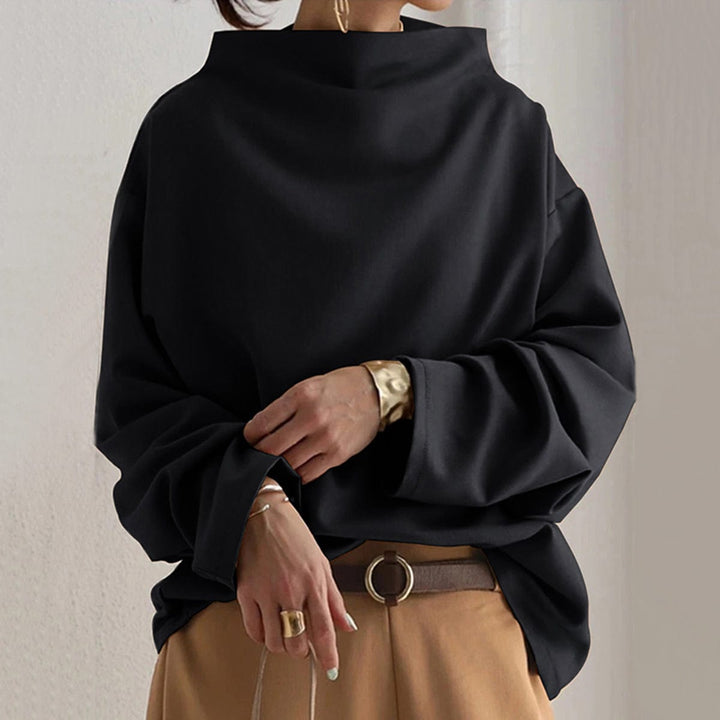 Lisa | Lässiges Top mit hohem Kragen
