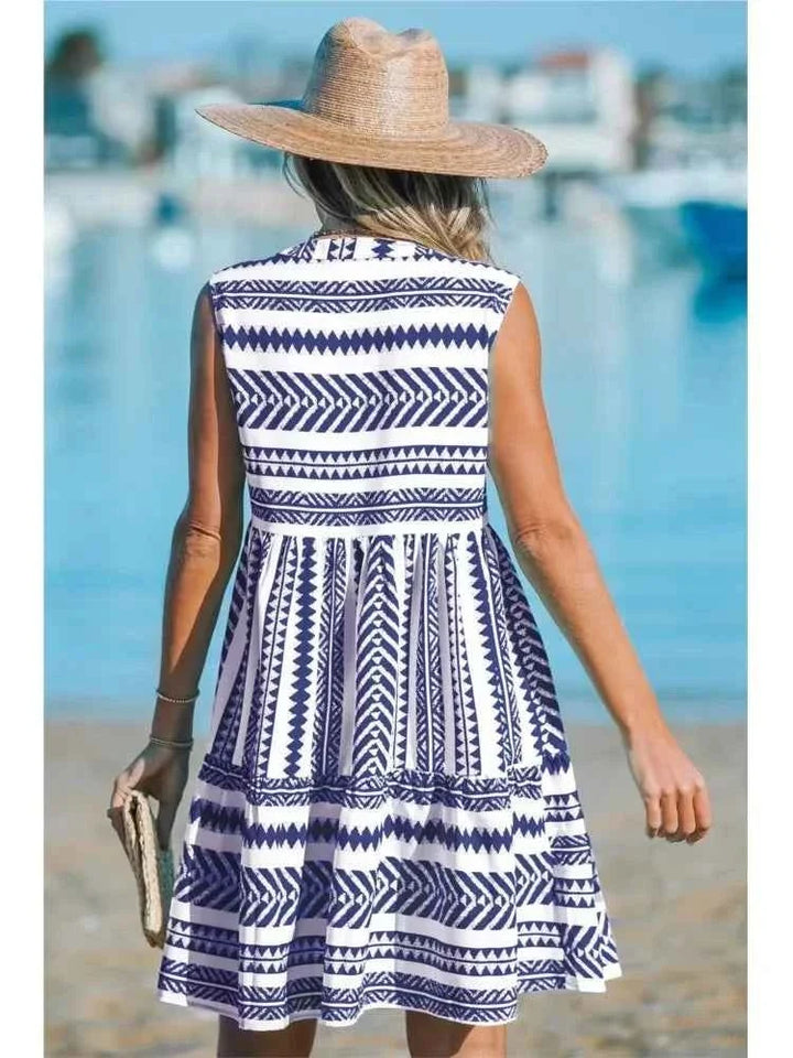 Katrina - Geometrisches Sommerkleid