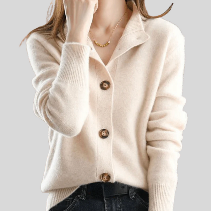 Stéphanie | Retro Stil Kaschmir Cardigan
