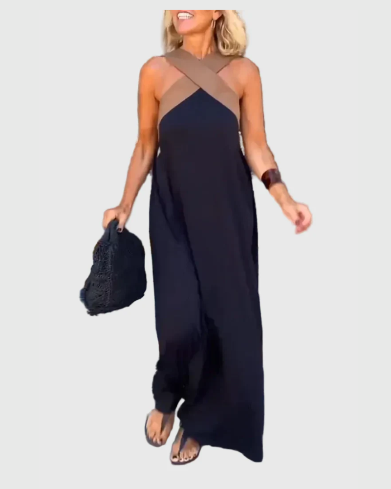 Elena | Elegantes Maxi Fliessendes Kleid