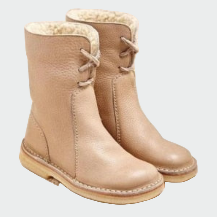 Wasserdichte Leder-Herrenstiefel mit Wollfutter