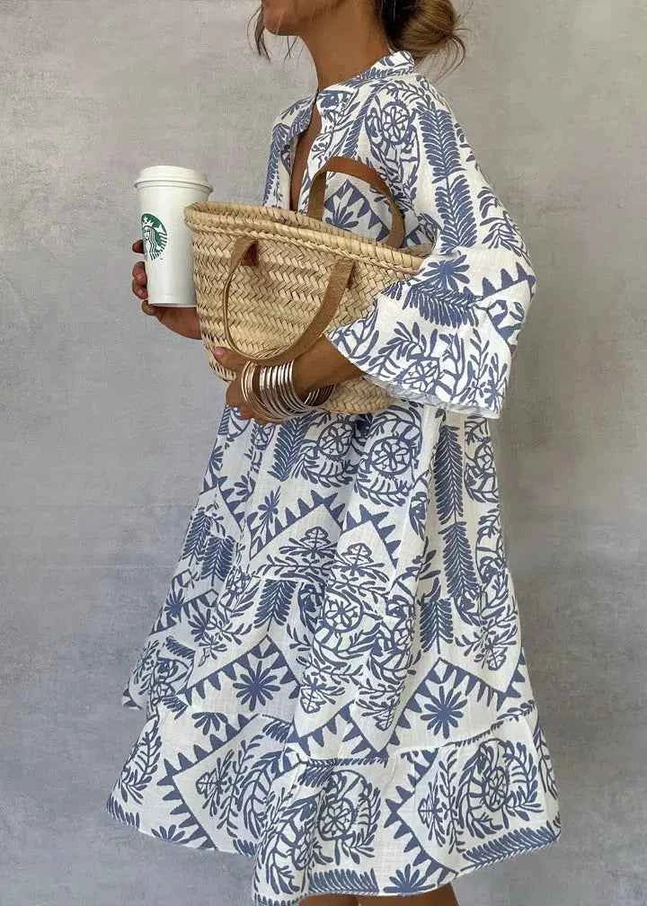 Fiorelia - Boho Casual Tunika Kleid