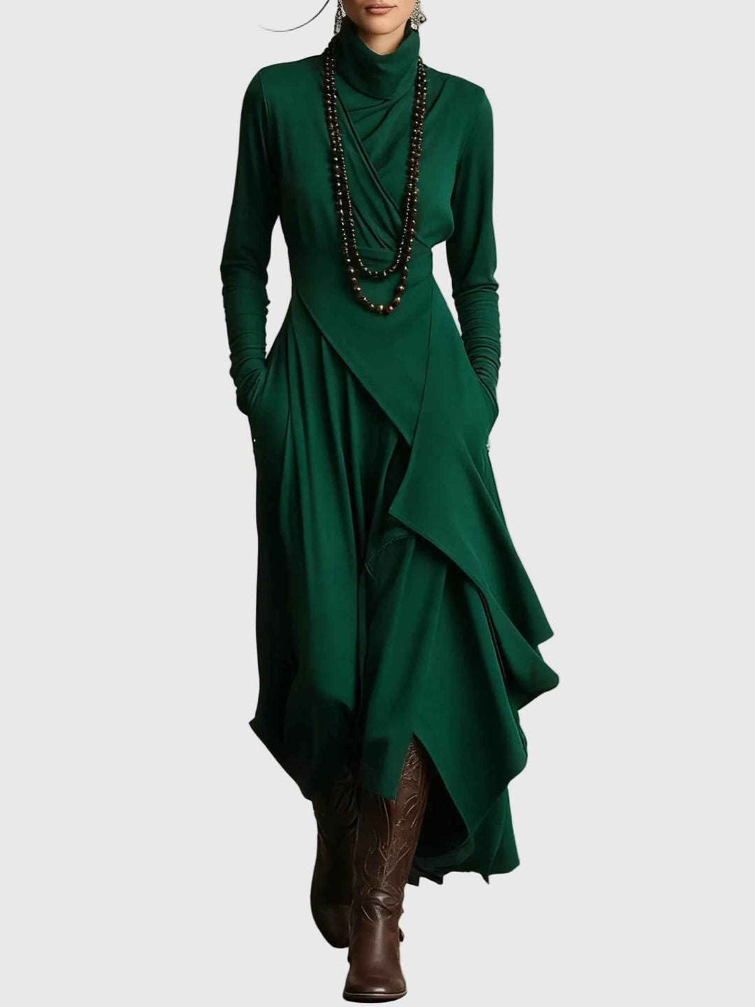 Violett | Maxikleid Plissee