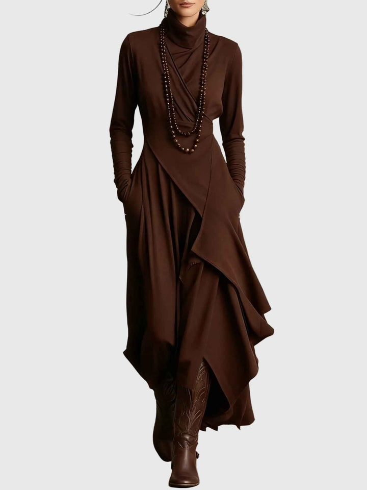 Violett | Maxikleid Plissé